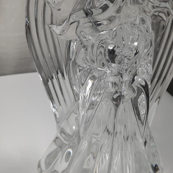 Vintage ST. GEORGE Holiday Elegance 24% Lead Crystal Angel Candlestick Holder - Picture 11 of 13